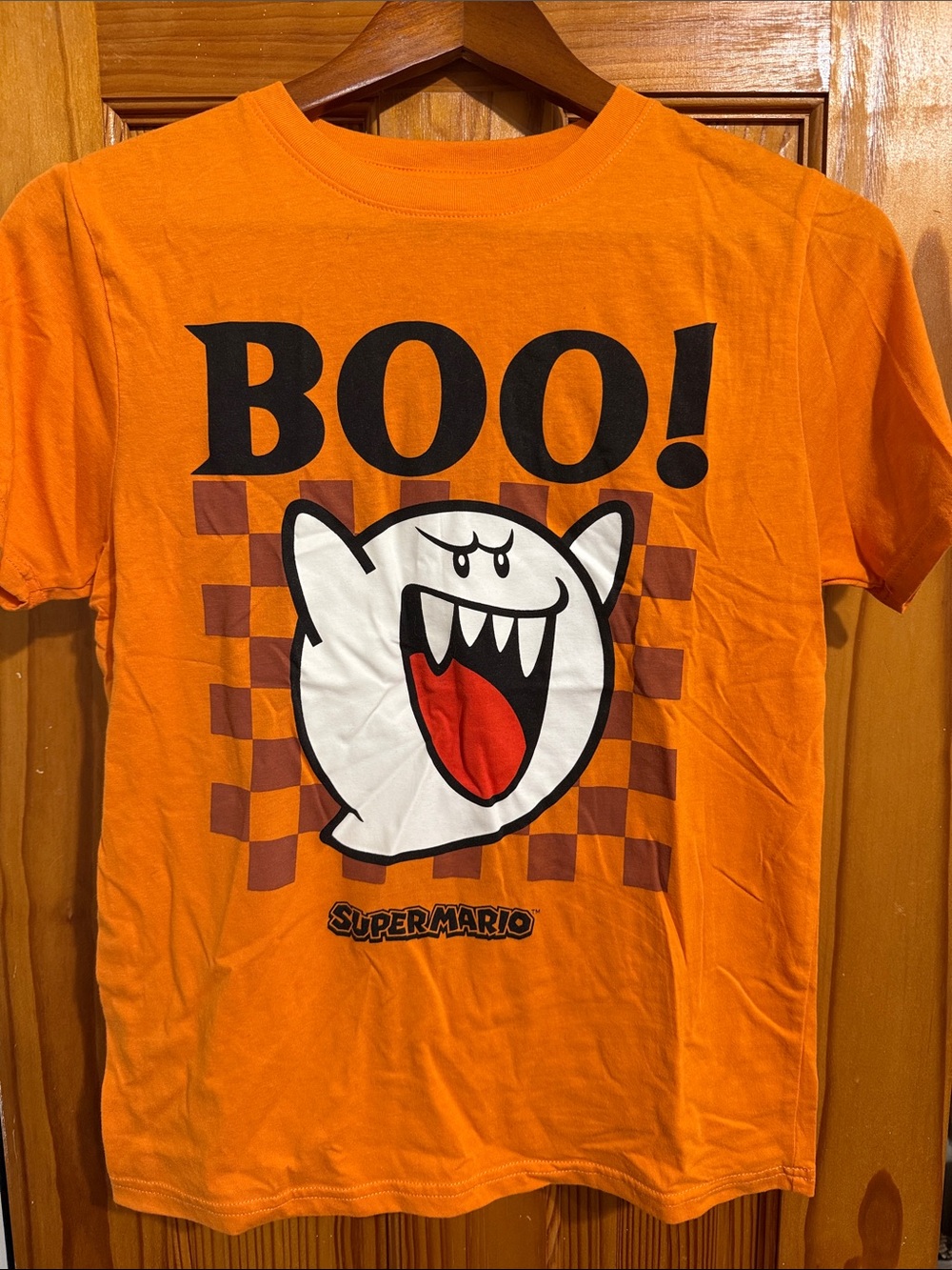 Nintendo Orange Super Mario 'BOO!' Ghost Graphic Tee
